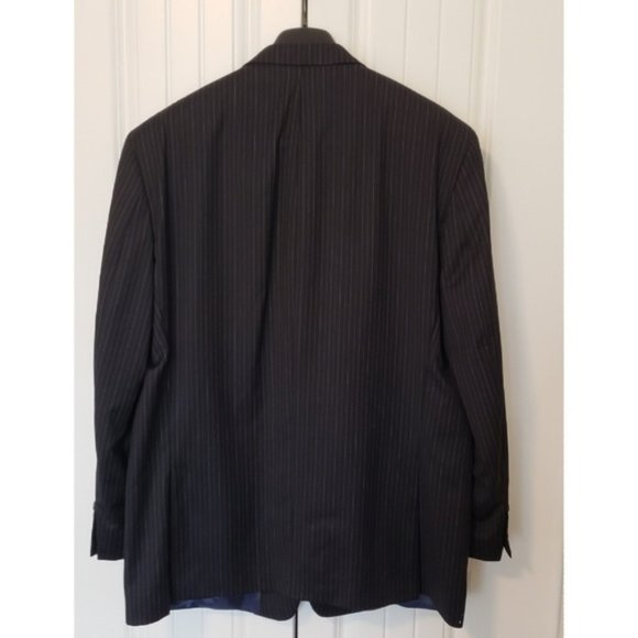 CHAPS Men's Sport Coat (navy pinstripe, sz 44R) - Picture 2 of 5